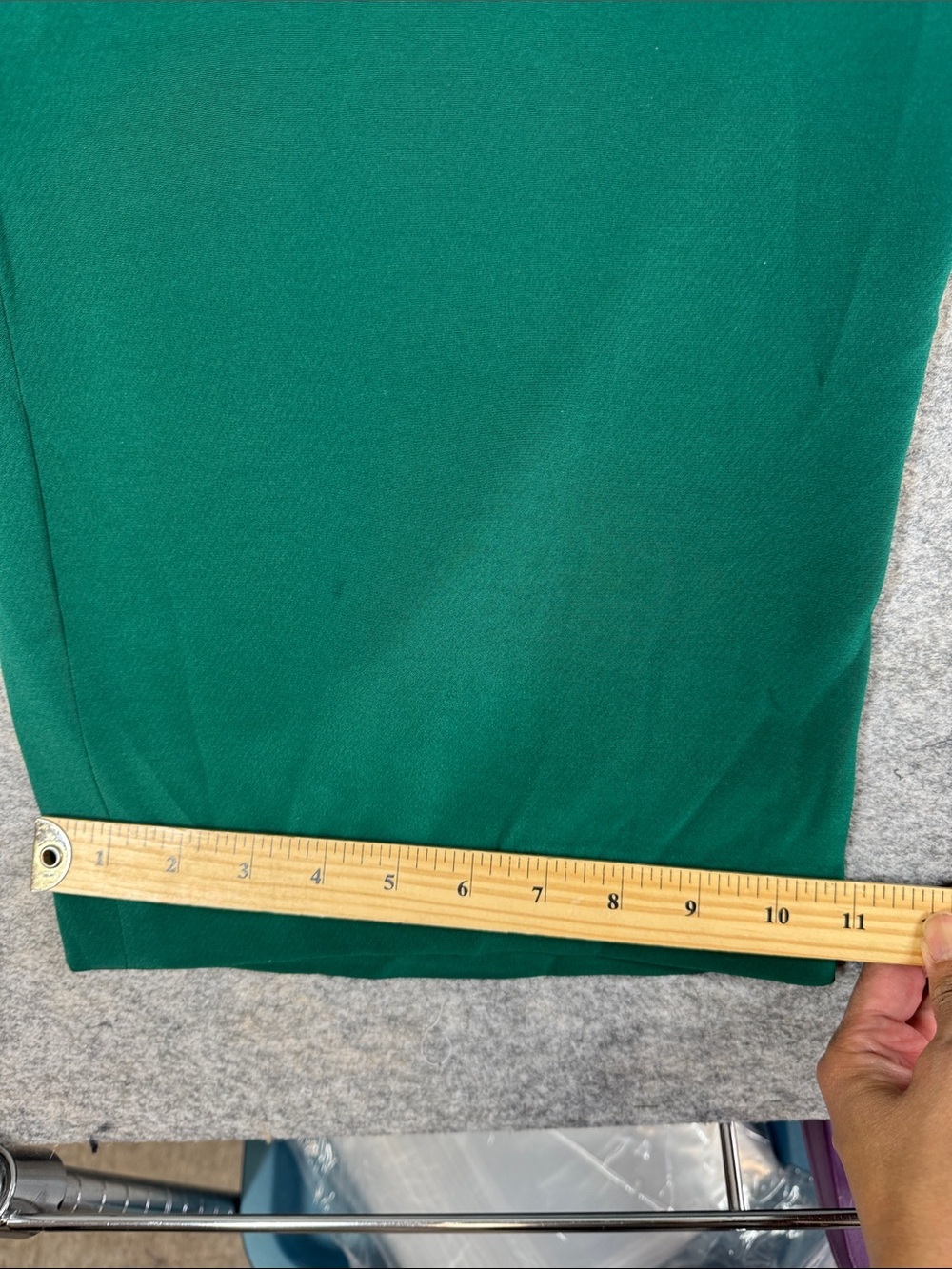 Windsmoor Wide Leg Drawstring Pants Emerald Green Size 16 Minimalist Chic Luxe - Picture 5 of 13